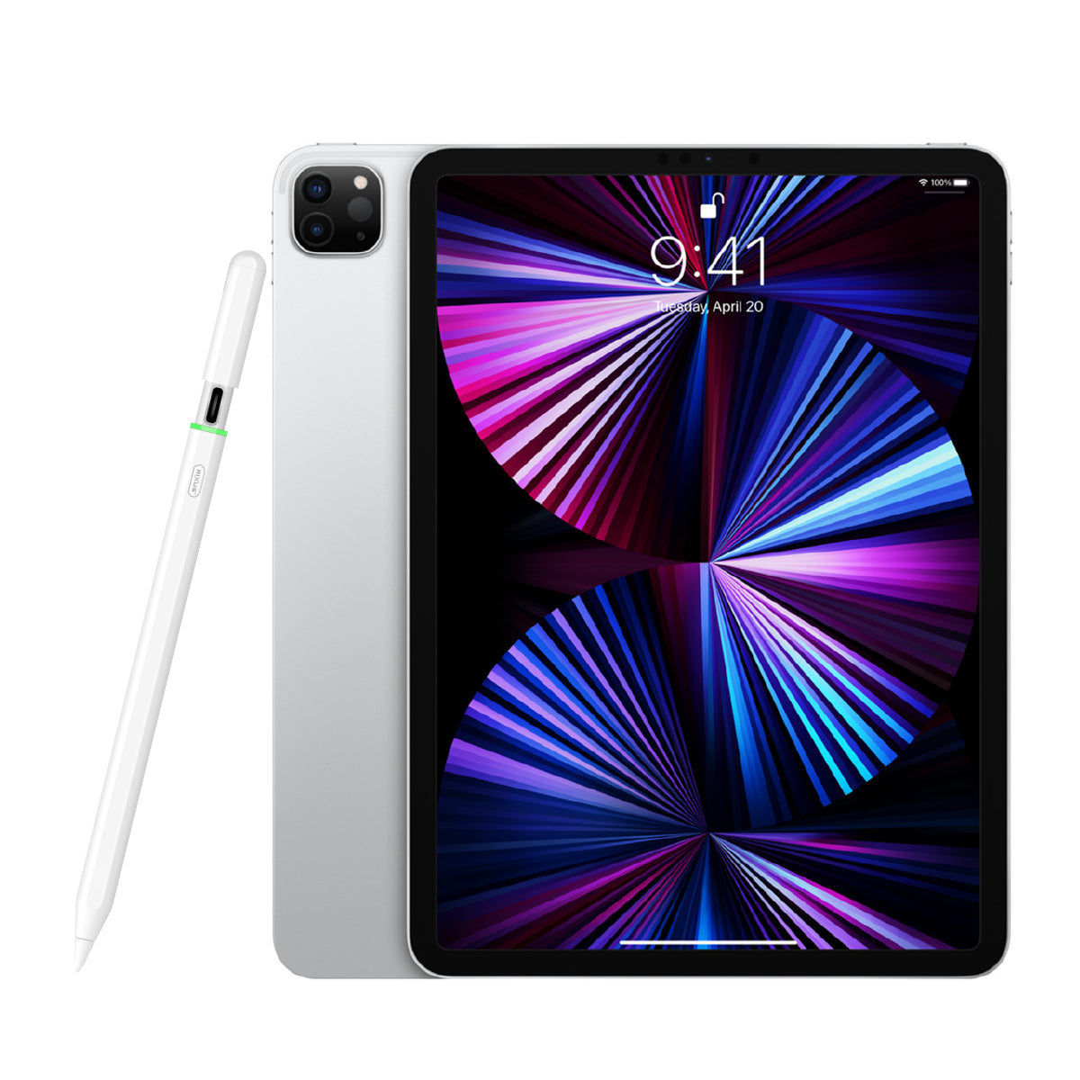 Rixus RXPL02 Smooth Writing Capacitive Stylus 2 With Light For Apple iPad