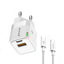 Rixus RXHC11 25W Wall Charger Kit With USB -C to USB-C Cable