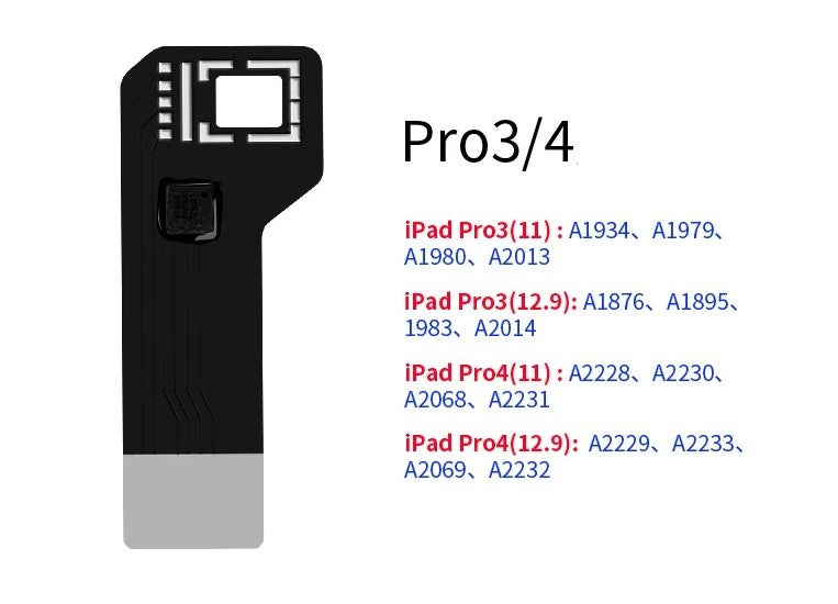 JCID For Apple iPad Pro 3, 4 Face ID Face ID Dot Matrix Extension Flex Compatible