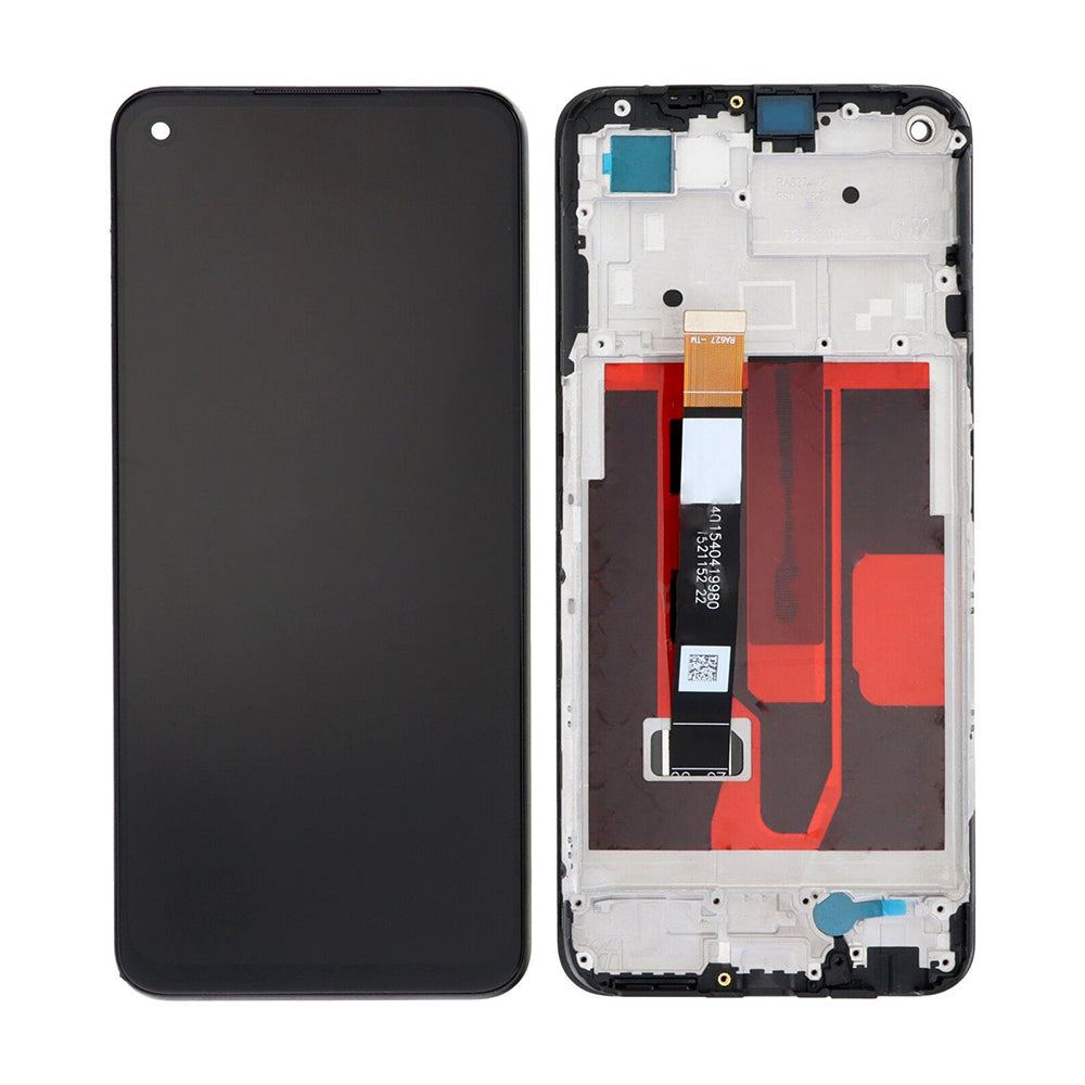 Realme 8 5G, Narzo 30 5G Display And Digitizer With Frame Black OEM
