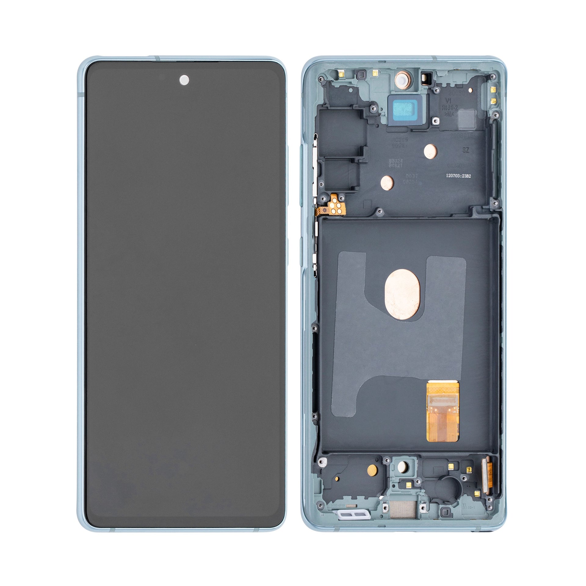 Samsung Galaxy S20 FE 4G G780F, S20 FE 5G G781B Display And Digitizer With Frame Cloud Mint Soft-OLED