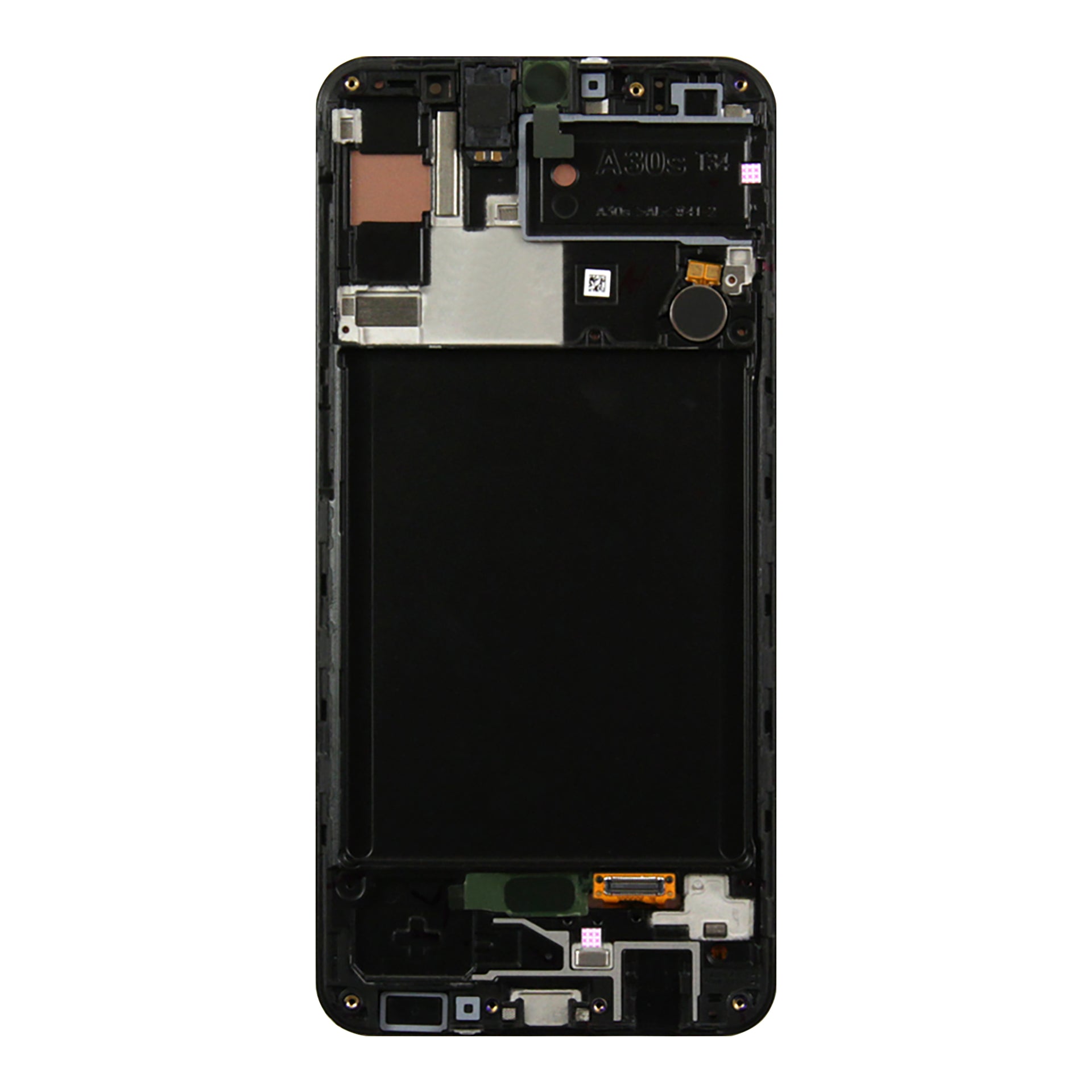 Samsung Galaxy A30s A307F Display And Digitizer With Frame Black Service Pack