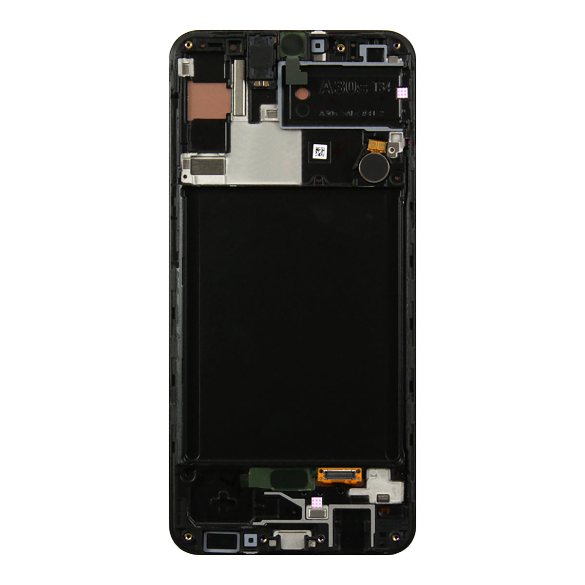 Samsung Galaxy A30s A307F Display And Digitizer With Frame Black Service Pack
