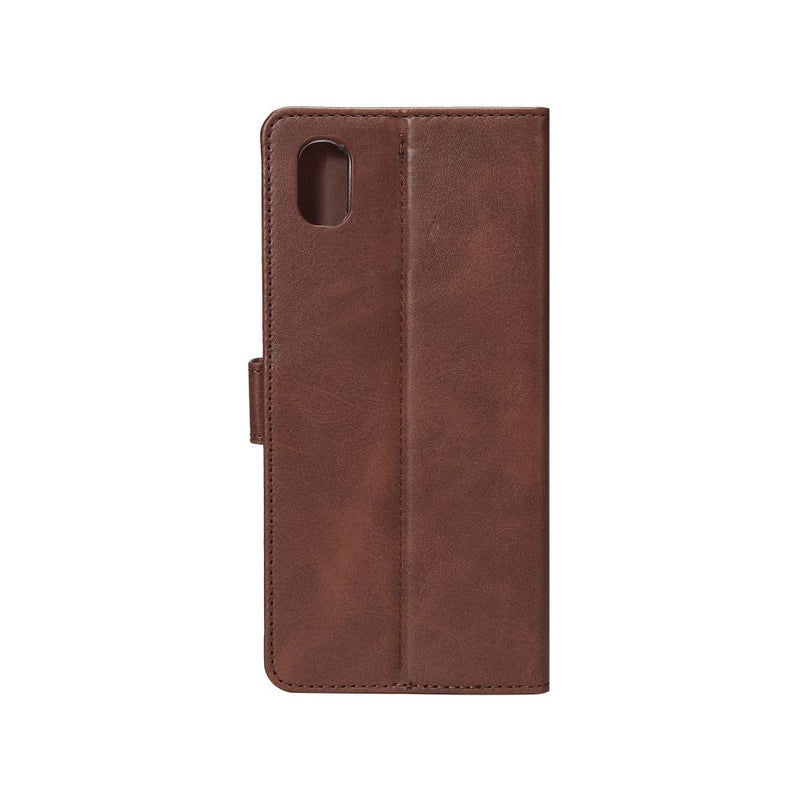 For iPhone XR Bookcase Brown