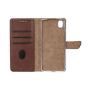 For iPhone XR Bookcase Brown