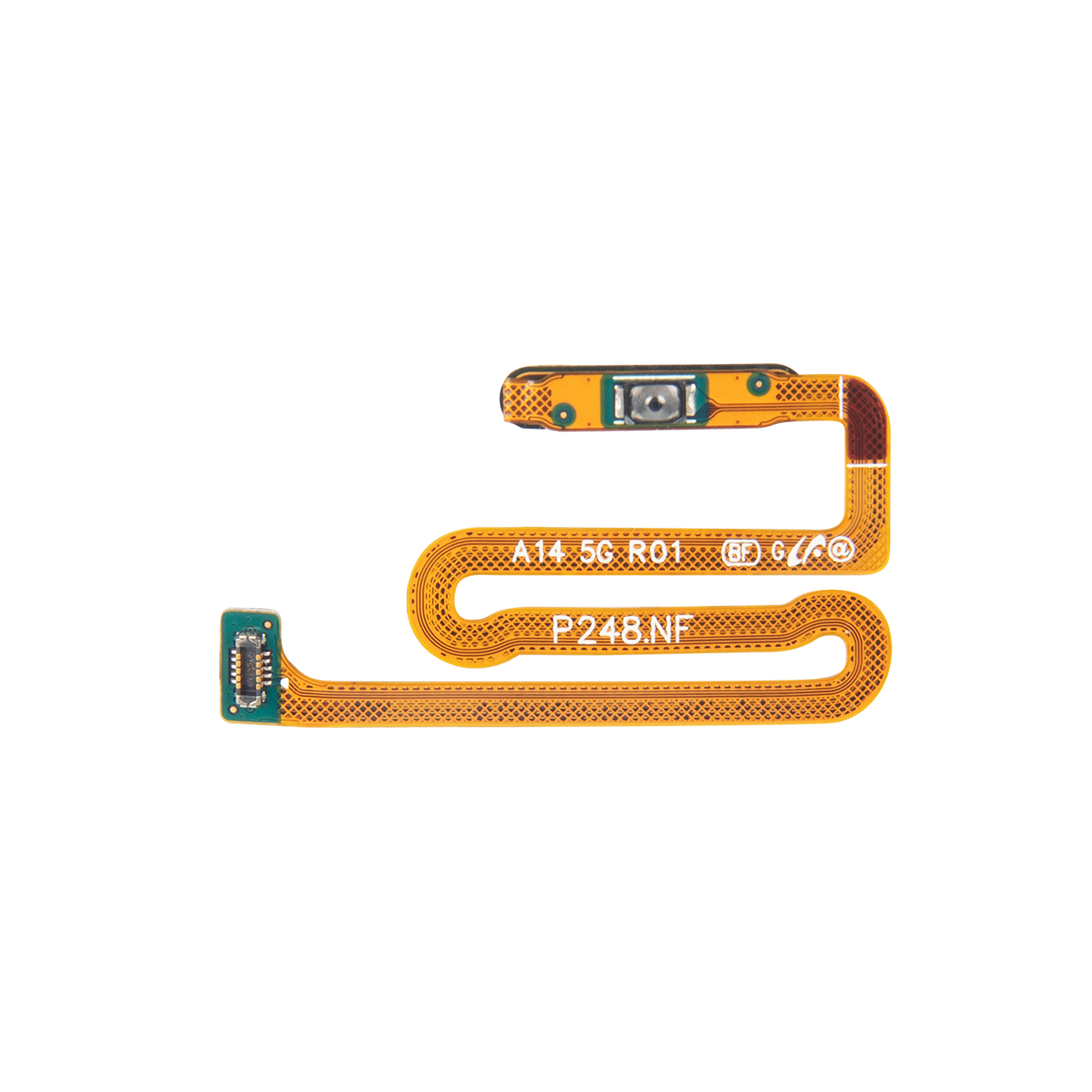 Samsung Galaxy A14 5G A146B Fingerprint Sensor Flex With Power Button Silver OEM
