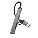 Rixus RXHU05 USB-C 2 in 1 Hub Multiport Adapter