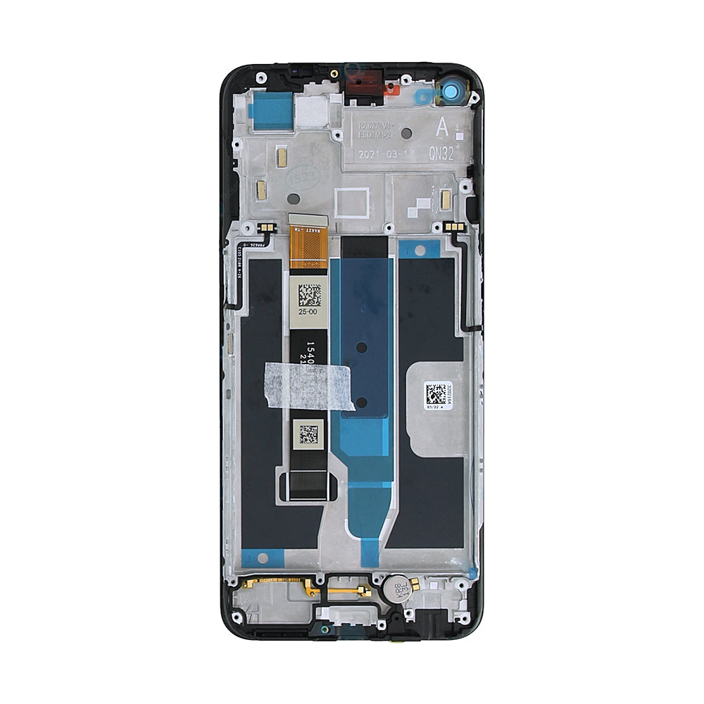Realme 8 5G, Narzo 30 5G Display And Digitizer With Frame Silver OEM