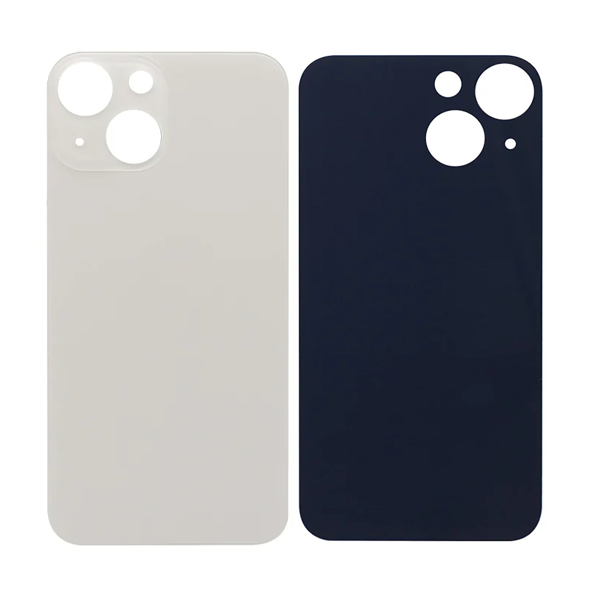 For Apple iPhone 13 Back Glass, Enlarged Camera Frame Starlight Compatible