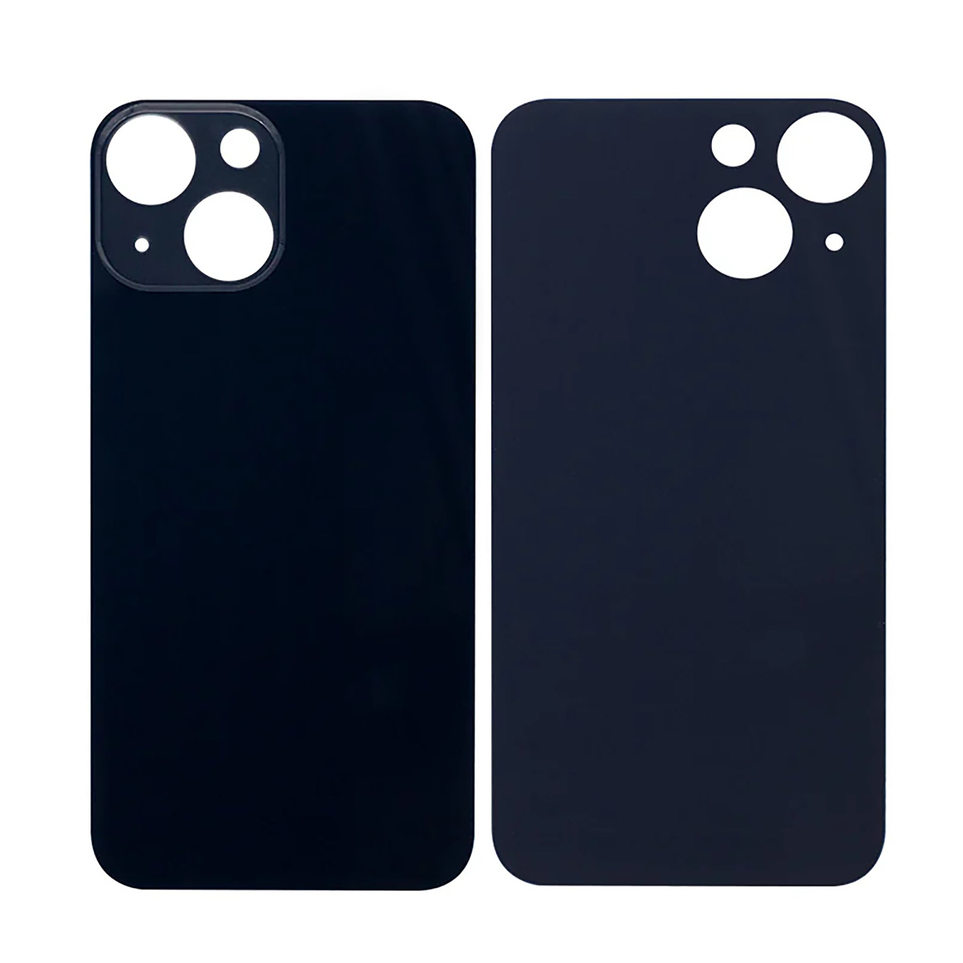 For Apple iPhone 13 Back Glass, Enlarged Camera Frame Midnight Compatible