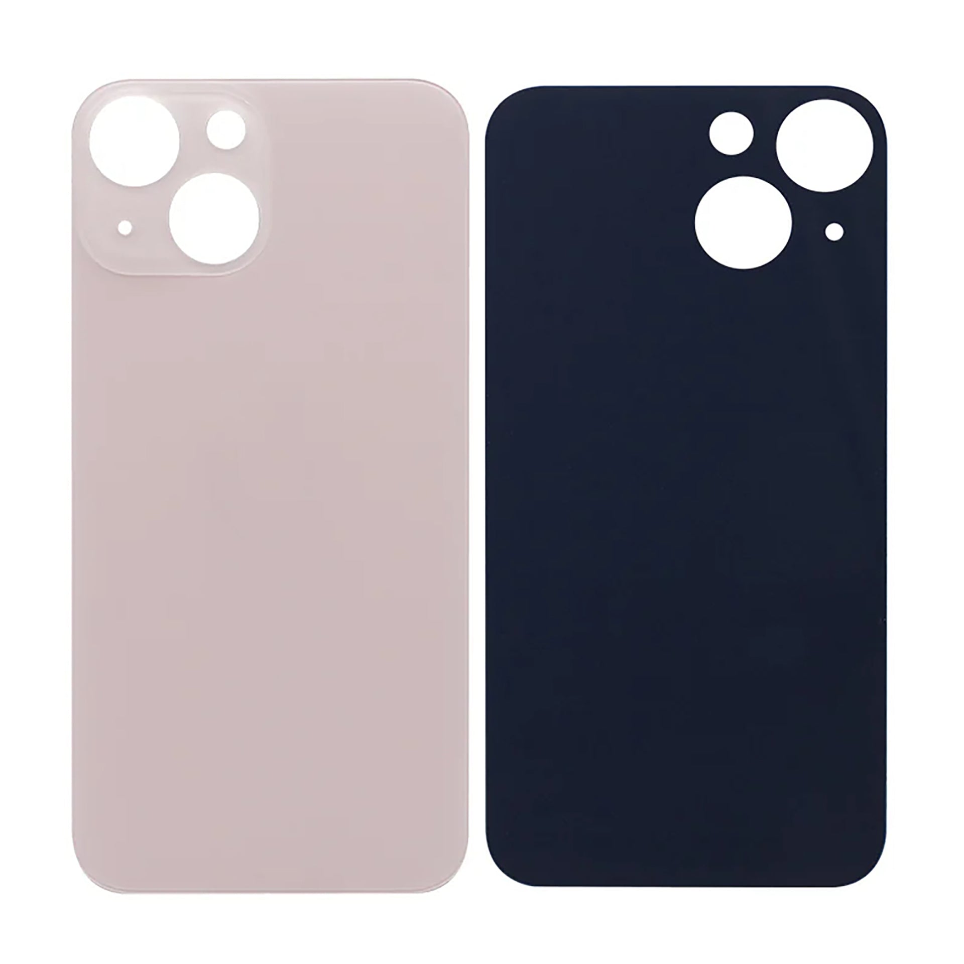For Apple iPhone 13 Back Glass, Enlarged Camera Frame Pink Compatible