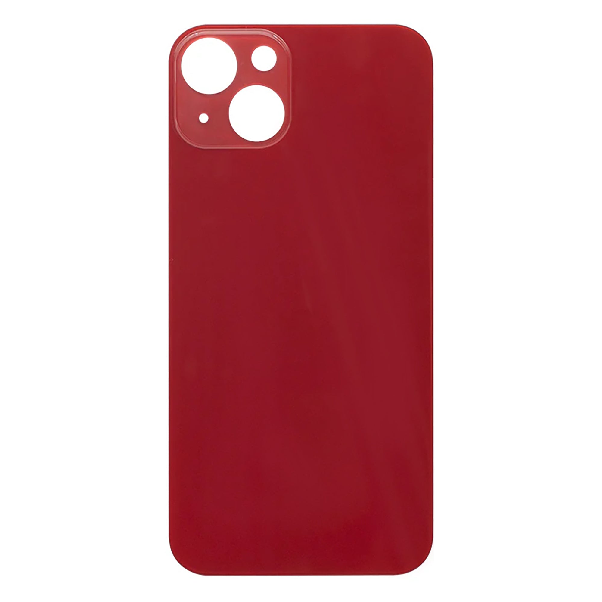 For Apple iPhone 13 Back Glass, Enlarged Camera Frame Red Compatible