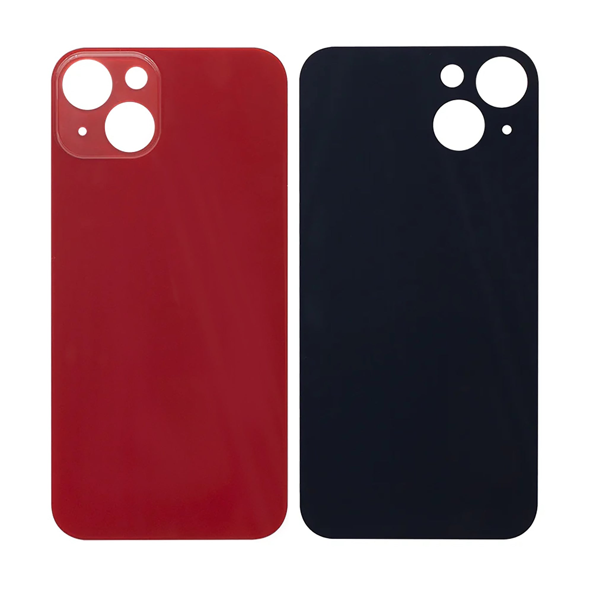 For Apple iPhone 13 Back Glass, Enlarged Camera Frame Red Compatible