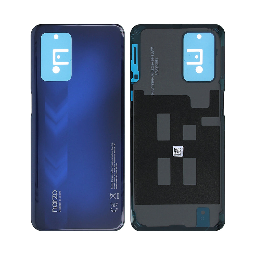 Realme Narzo 30 5G Back Cover Without Lens Racing Blue OEM