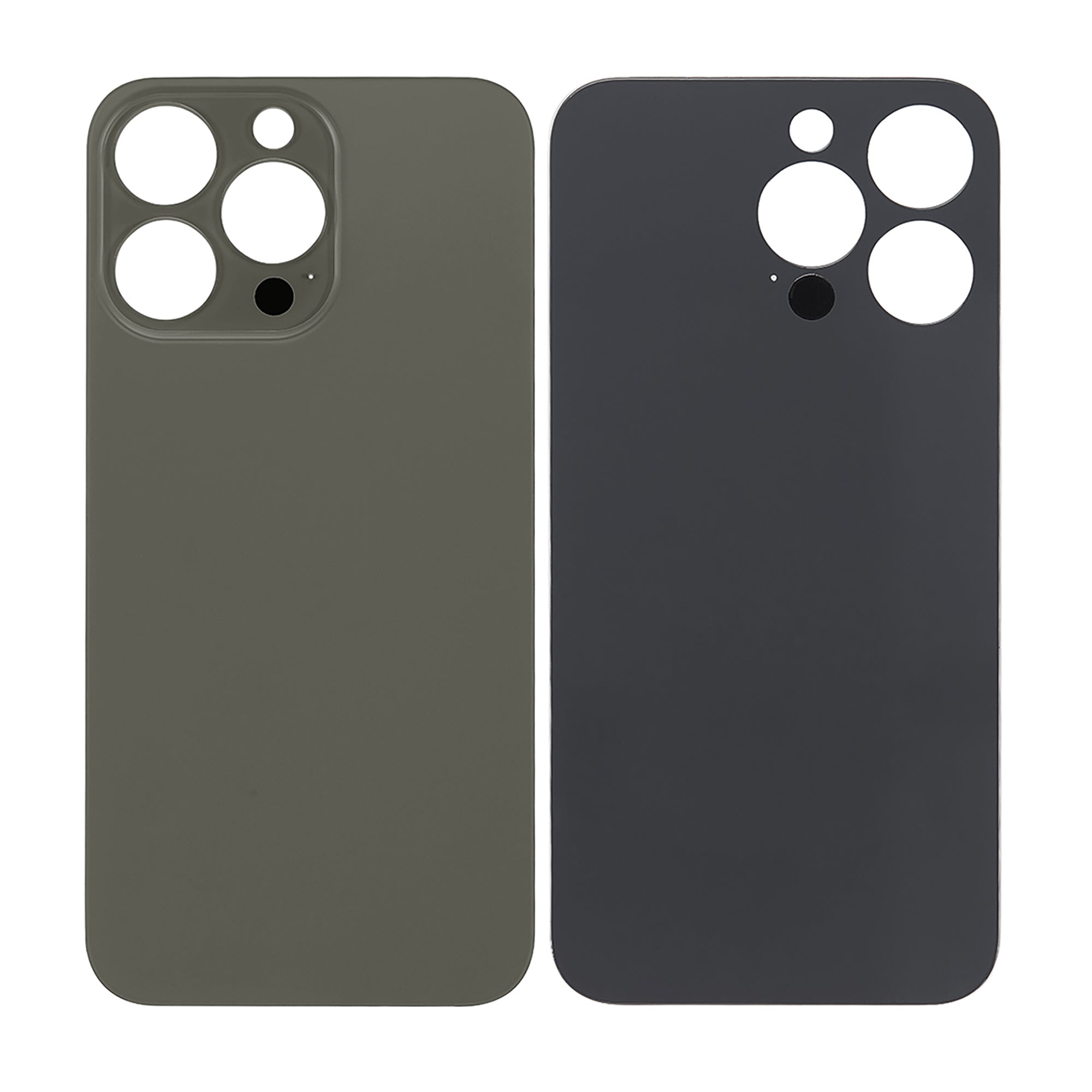 For Apple iPhone 13 Pro Back Glass, Enlarged Camera Frame Graphite Compatible