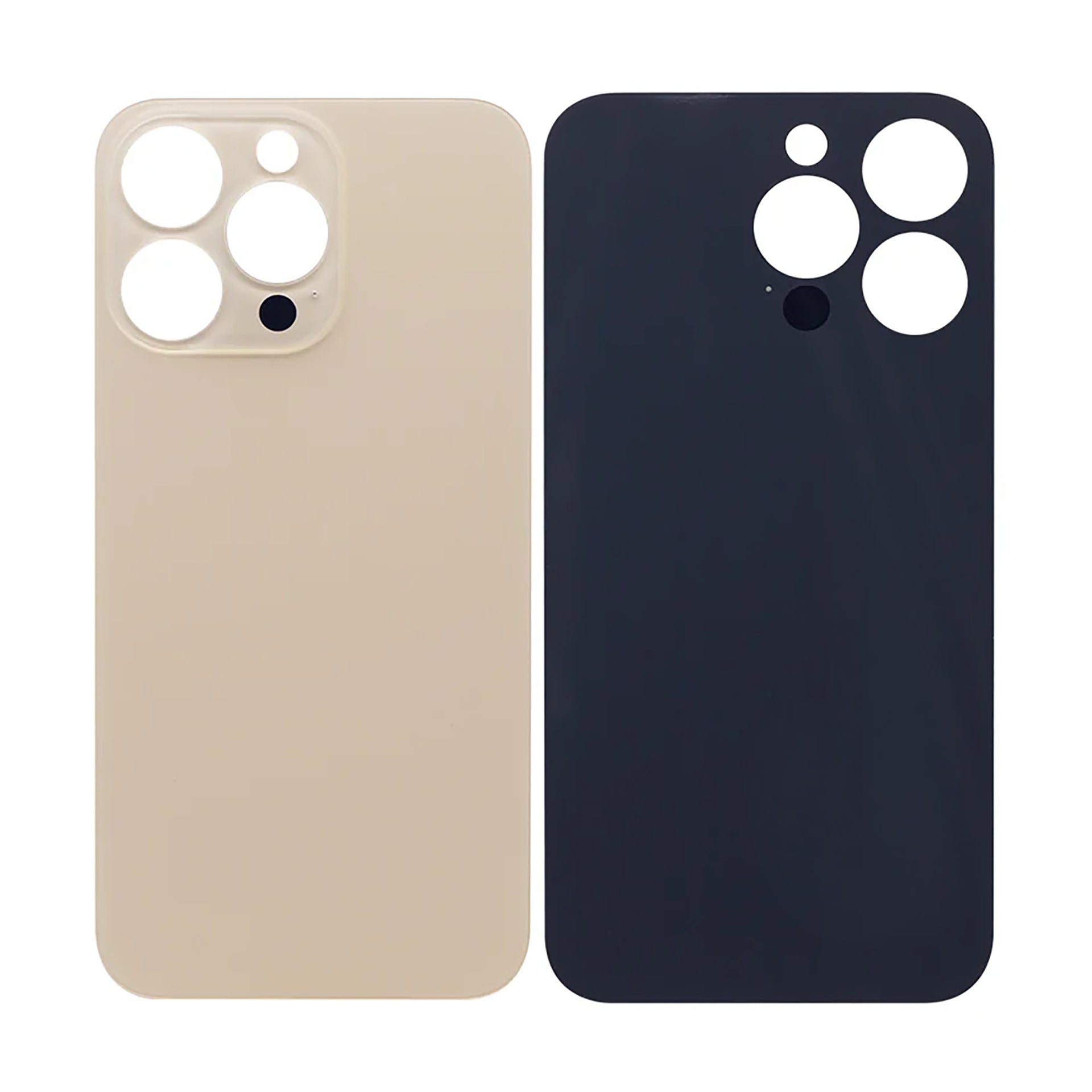 For Apple iPhone 13 Pro Max Back Glass, Enlarged Camera Frame Gold Compatible