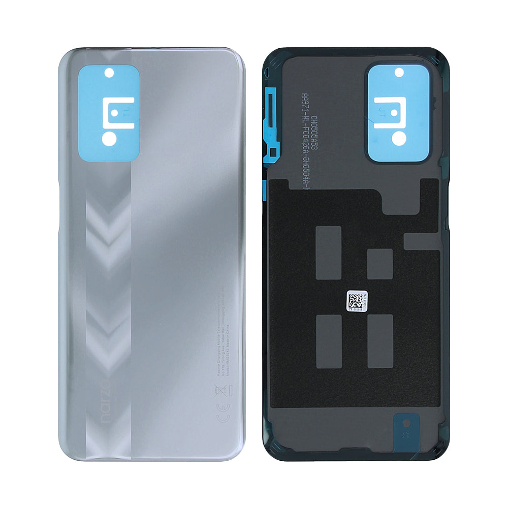 Realme Narzo 30 5G Back Cover Without Lens Racing Silver OEM