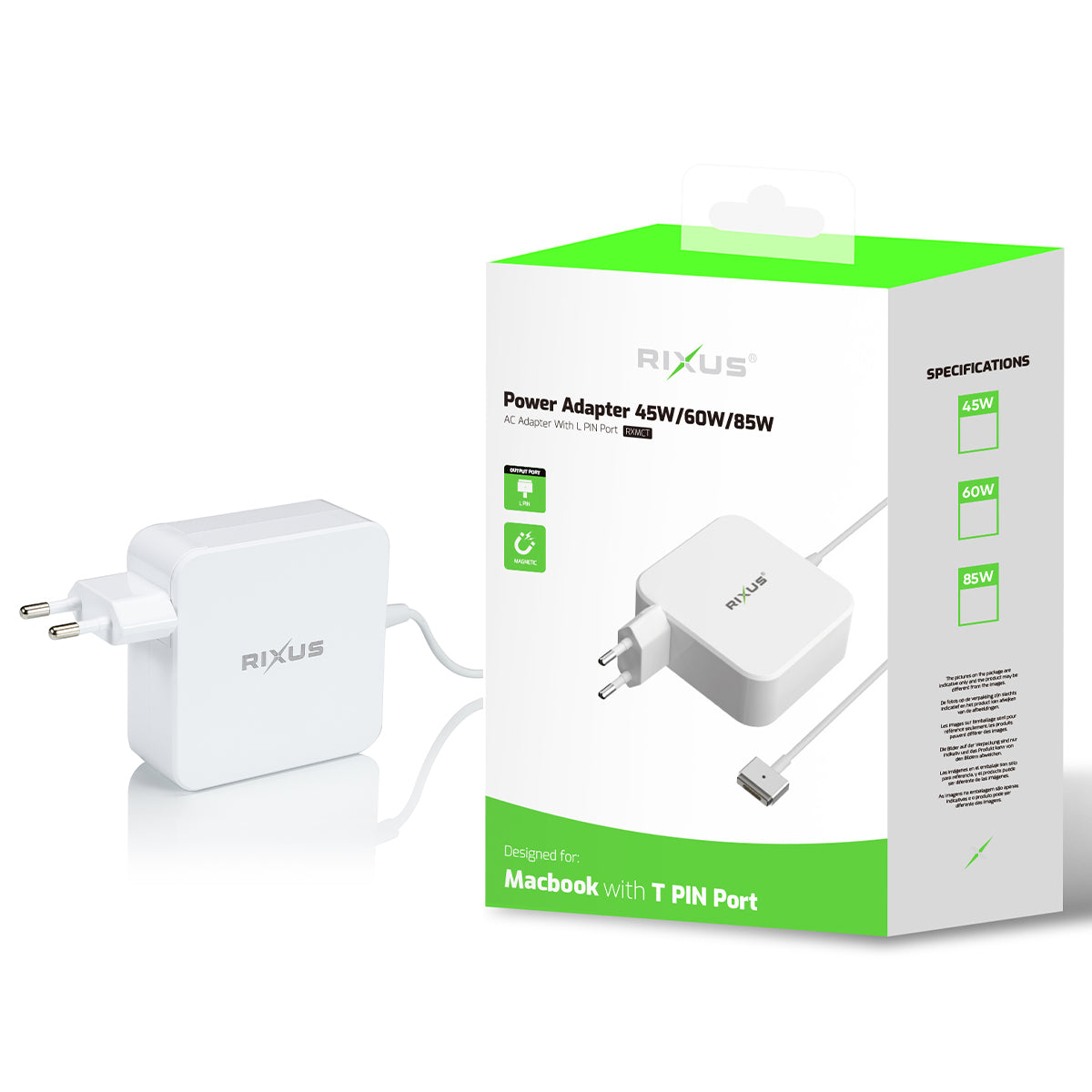 Rixus RXMCT 45W Charger For Macbook T Type