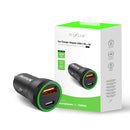 Rixus RXCC11 USB-C PD+QC Car Charger 20W Black
