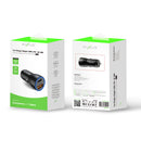 Rixus RXCC12 USB-C PD+QC3.0 Car Charger 38W Black