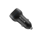 Rixus RXCC13 USB-C PD+QC3.0 Car Charger 38W Black