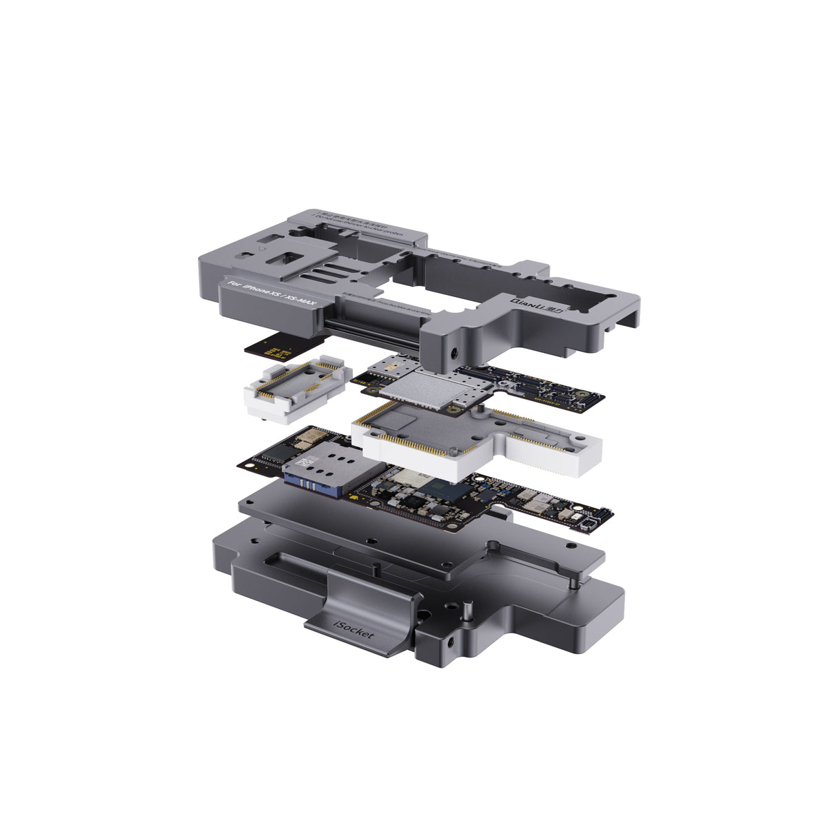 QIANLI iSocket Motherboard Layered Test Frame For Apple iPhone XS, XS Max