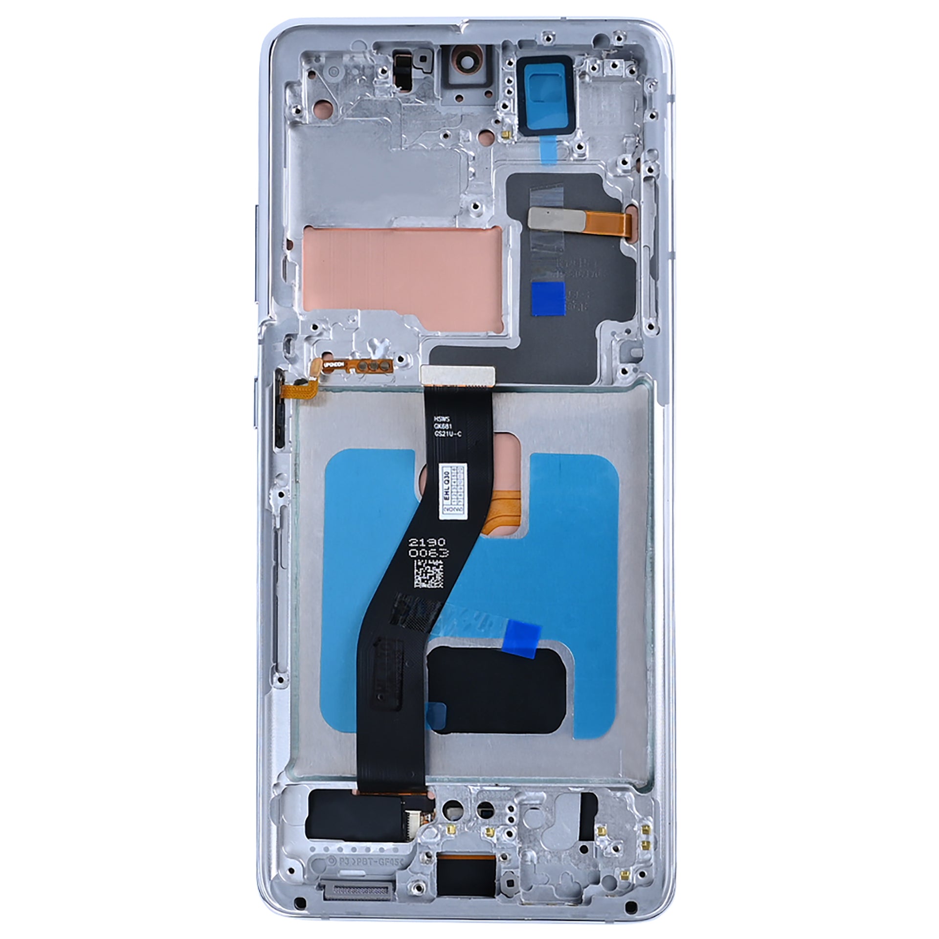Samsung Galaxy S21 Ultra 5G G998B Display And Digitizer With Frame Phantom Silver Soft-OLED