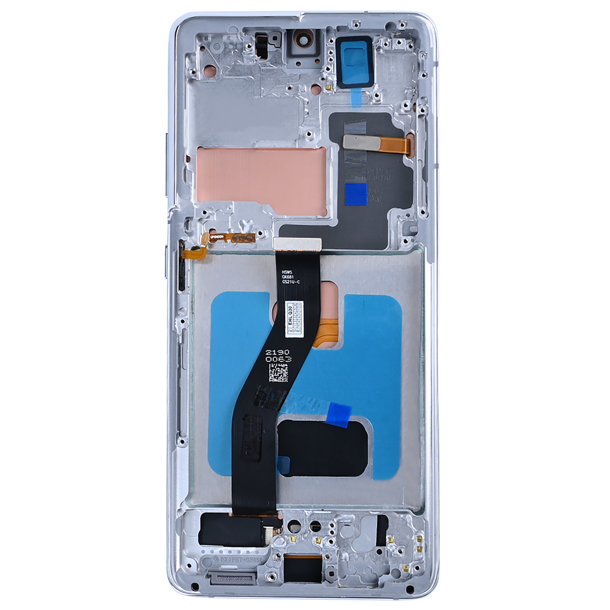 Samsung Galaxy S21 Ultra 5G G998B Display And Digitizer With Frame Phantom Silver Soft-OLED