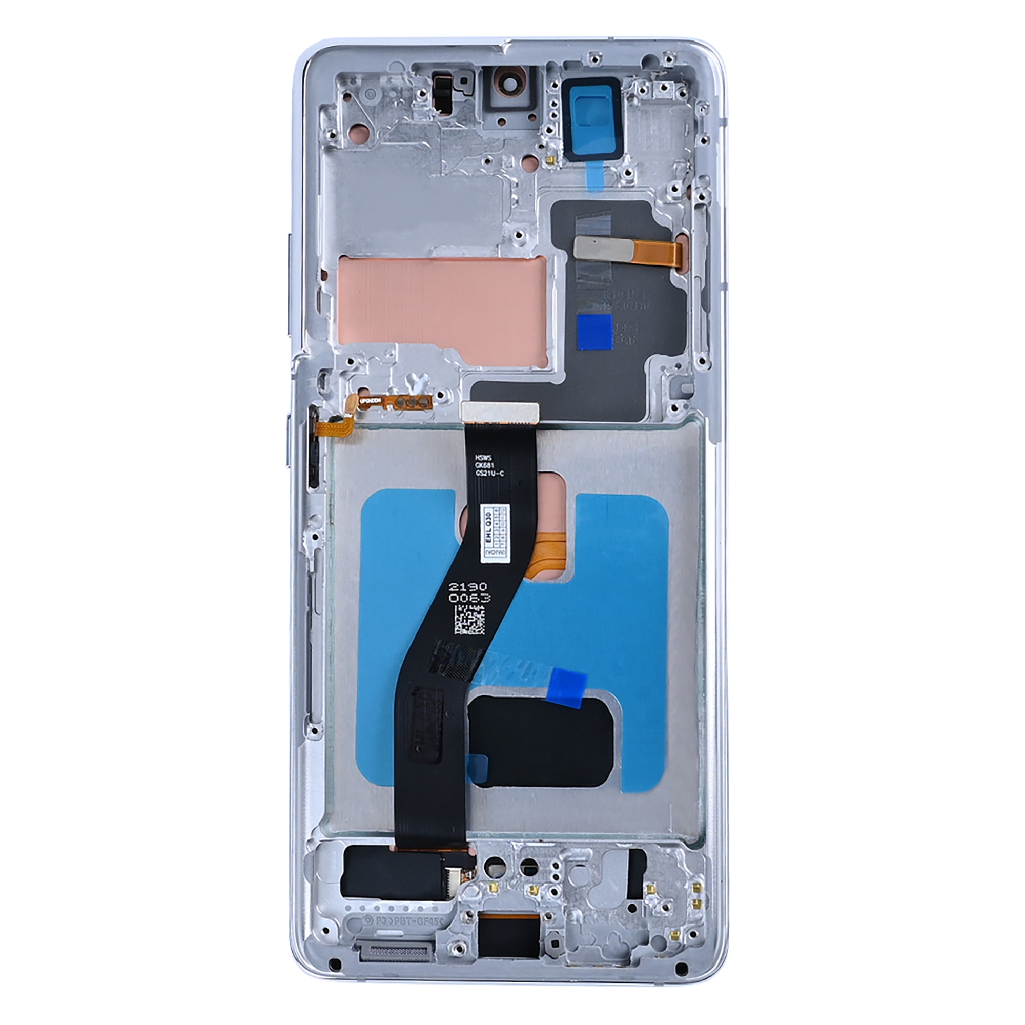 Samsung Galaxy S21 Ultra 5G G998B Display And Digitizer With Frame Phantom Silver Soft-OLED