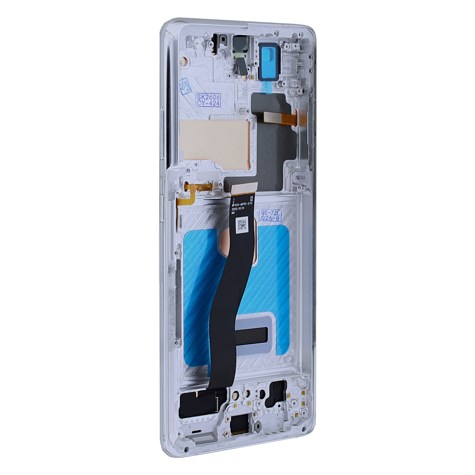 Samsung Galaxy S21 Ultra 5G G998B Display And Digitizer With Frame Phantom Silver Soft-OLED