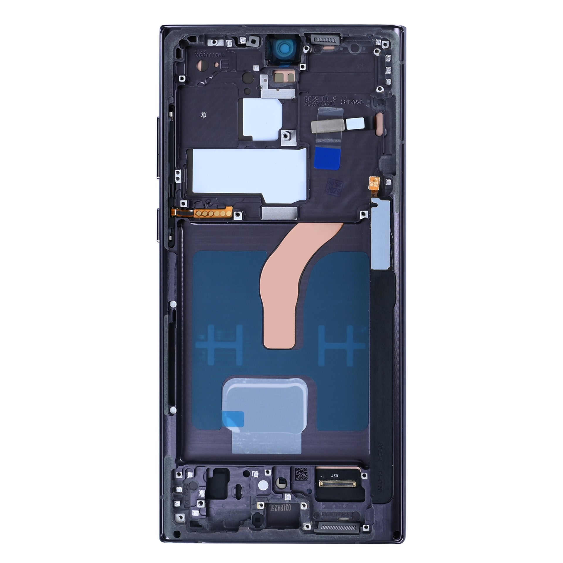 Samsung Galaxy S22 Ultra 5G S908B Display And Digitizer With Frame Phantom Black Soft-OLED