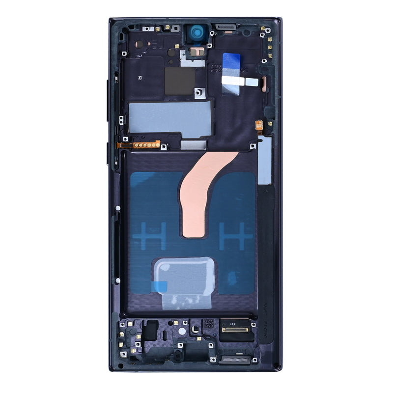 Samsung Galaxy S22 Ultra 5G S908B Display And Digitizer With Frame Phantom Black SOFT-OLED
