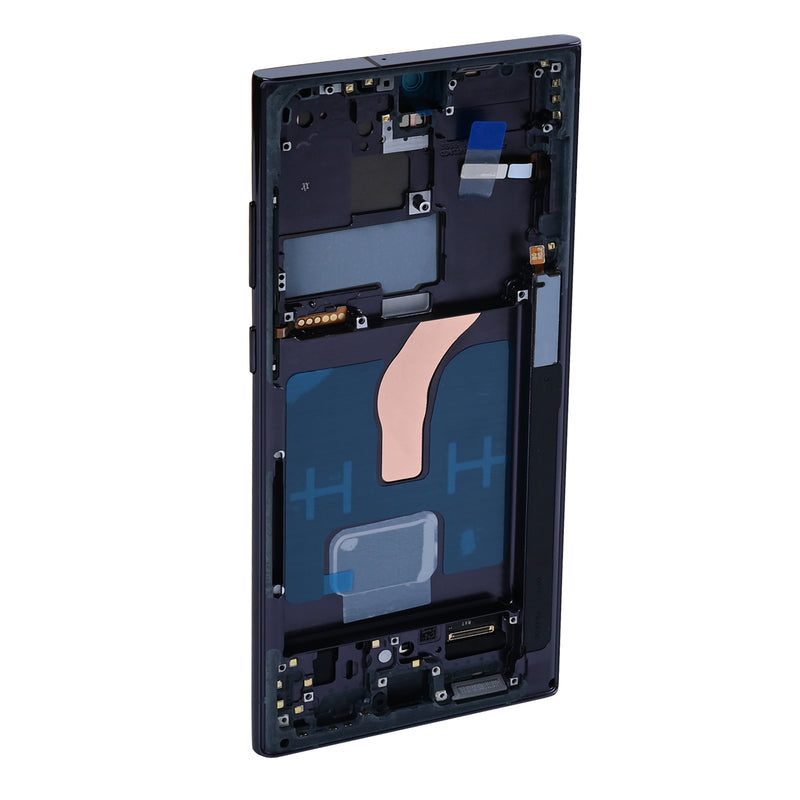 Samsung Galaxy S22 Ultra 5G S908B Display And Digitizer With Frame Phantom Black SOFT-OLED