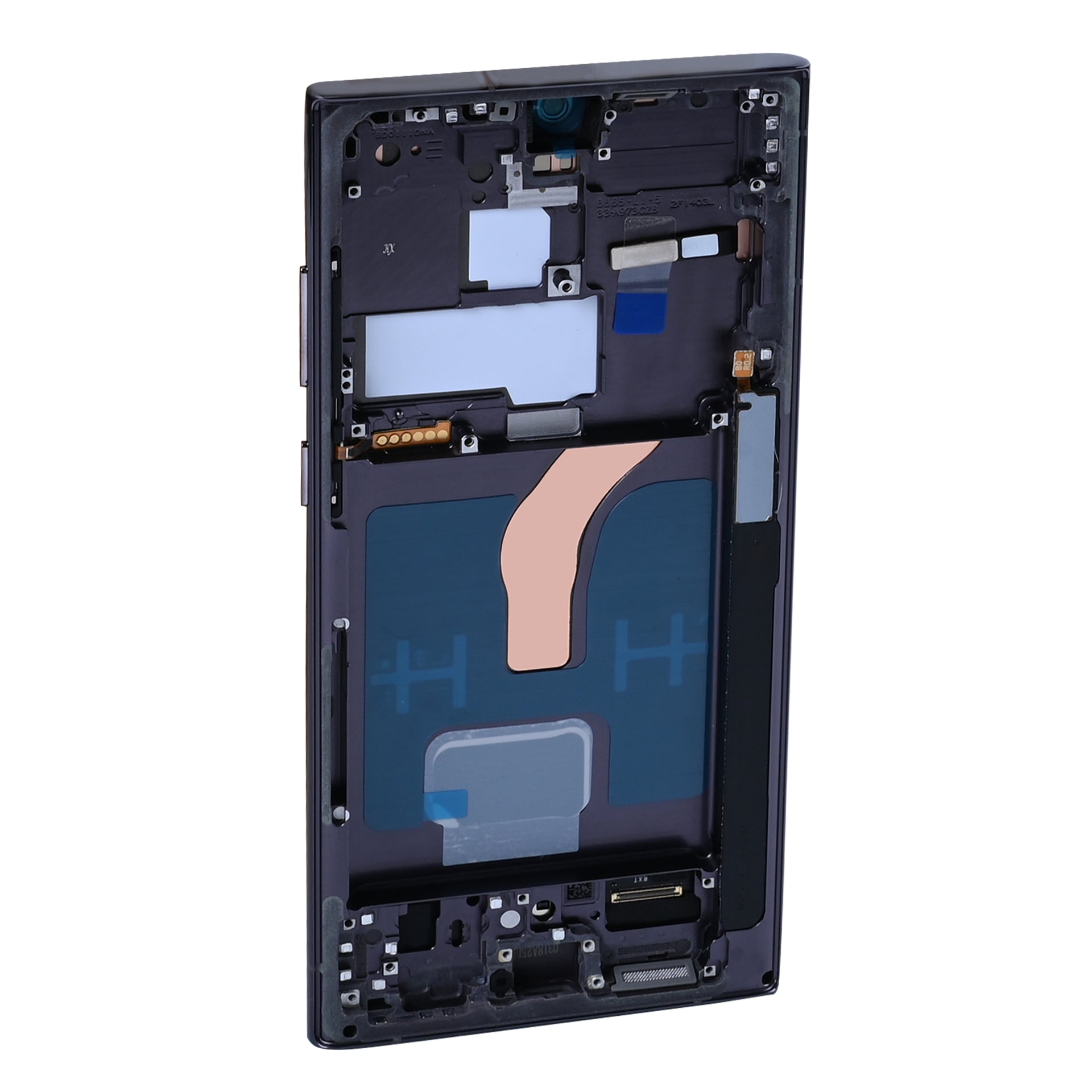 Samsung Galaxy S22 Ultra 5G S908B Display And Digitizer With Frame Phantom Black Soft-OLED