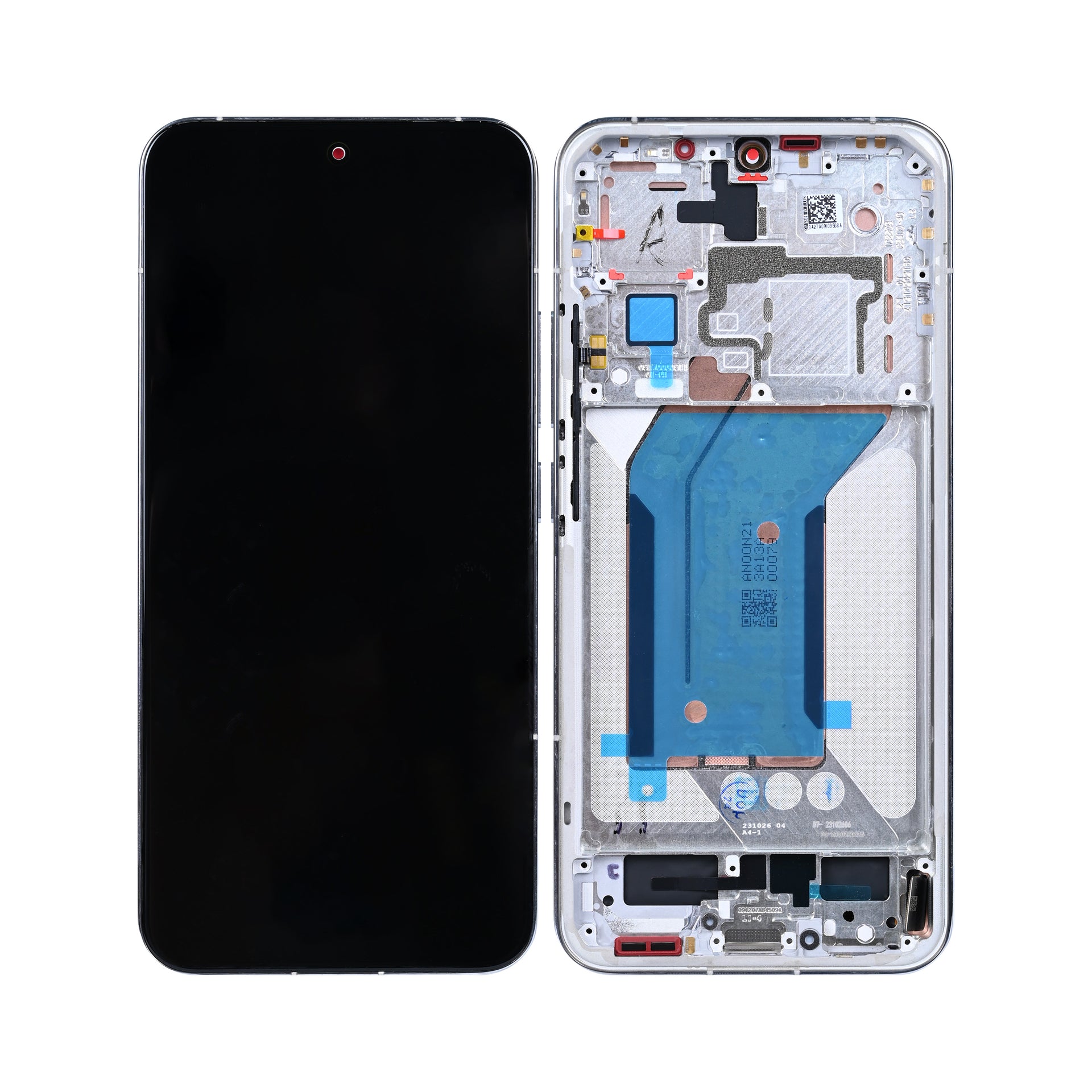 Xiaomi 14 Display And Digitizer With Frame Silver OEM