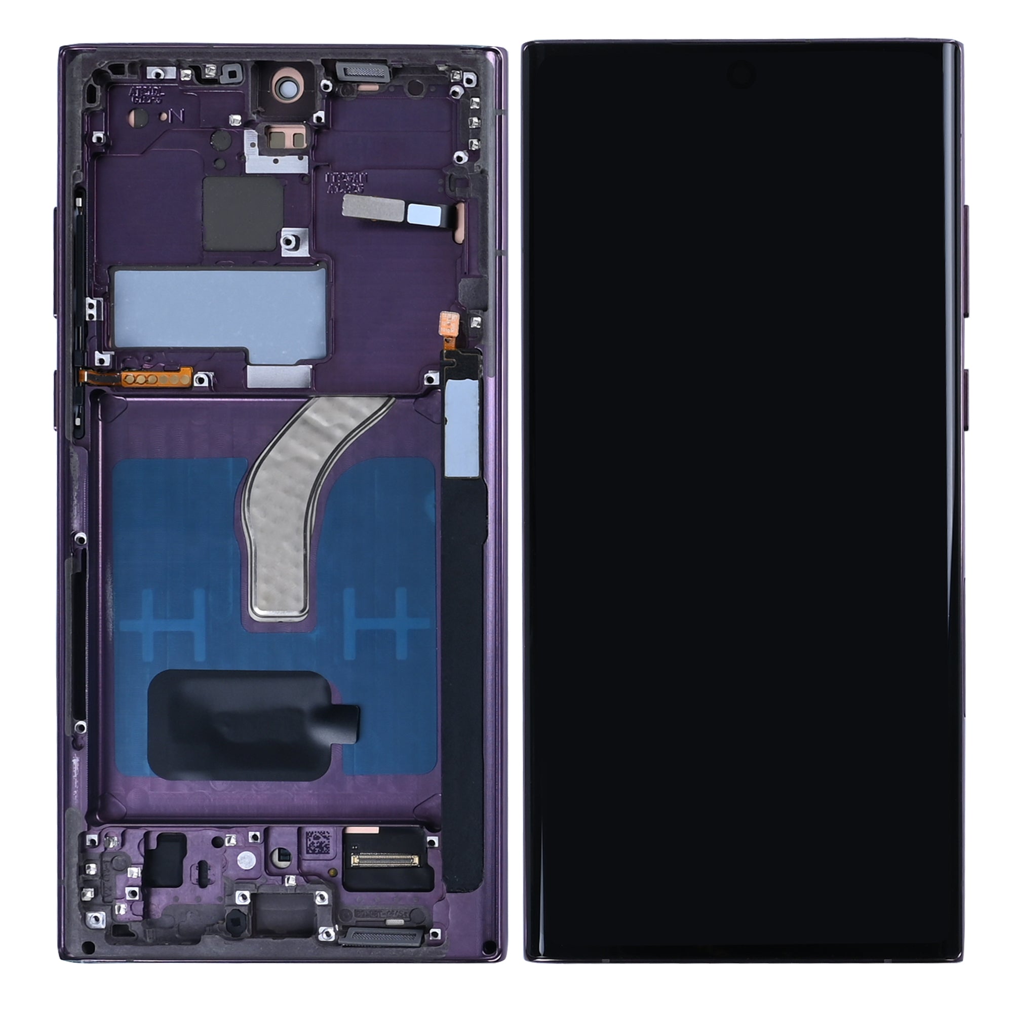 Samsung Galaxy S22 Ultra S908B Display And Digitizer With Frame Burgundy Soft-OLED