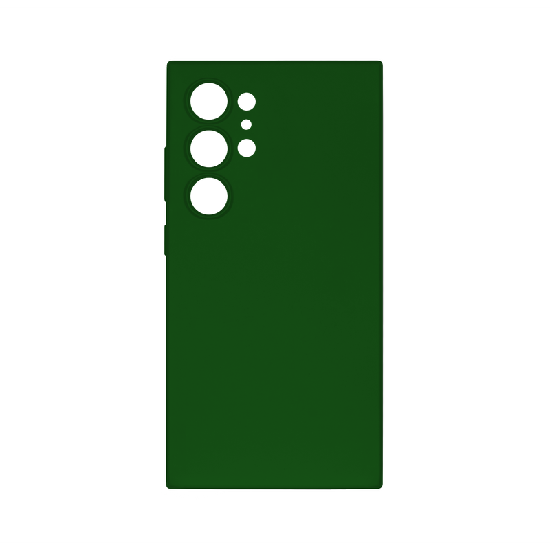 Rixus For Samsung Galaxy S24 Ultra 5G S928B Soft TPU Phone Case Dark With MagSafe Green