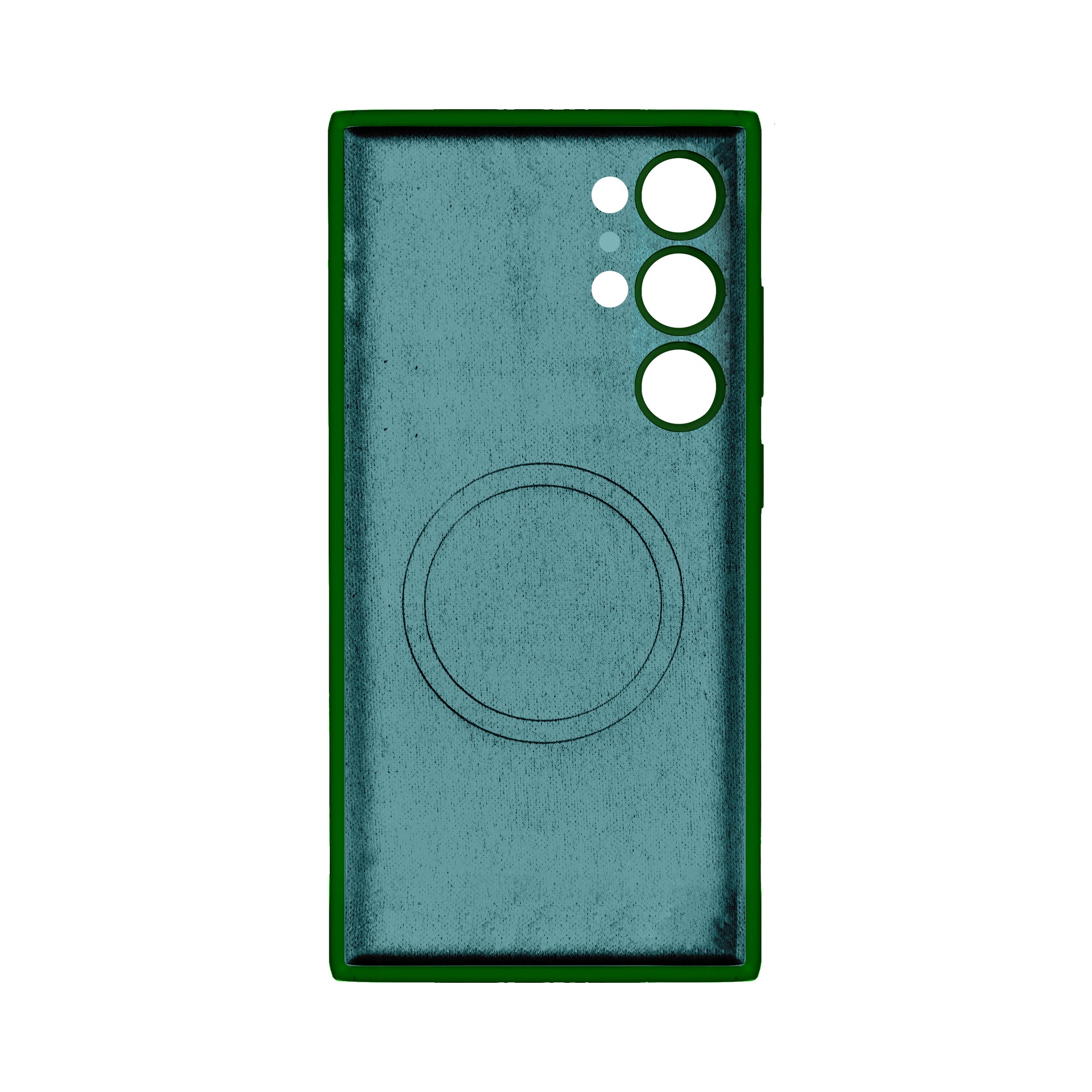 Rixus Soft TPU Phone Case Dark With MagSafe Compatible For Samsung Galaxy S24 Ultra Green