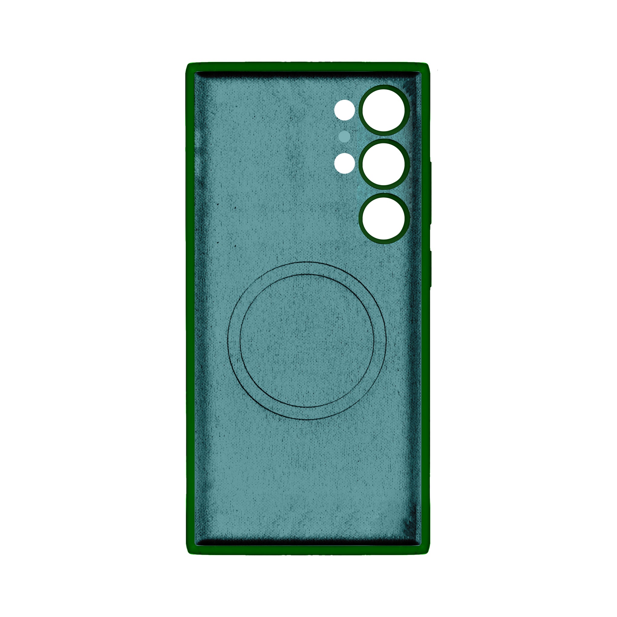 Rixus Soft TPU Phone Case Dark With MagSafe Compatible For Samsung Galaxy S24 Ultra Green