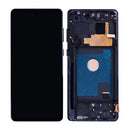 Samsung Galaxy Note 10 Lite N770F Display And Digitizer With Frame Aura Black SOFT-OLED