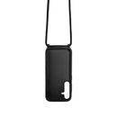 Rixus TPU Necklace Cord Cover For Samsung Galaxy S24 Black