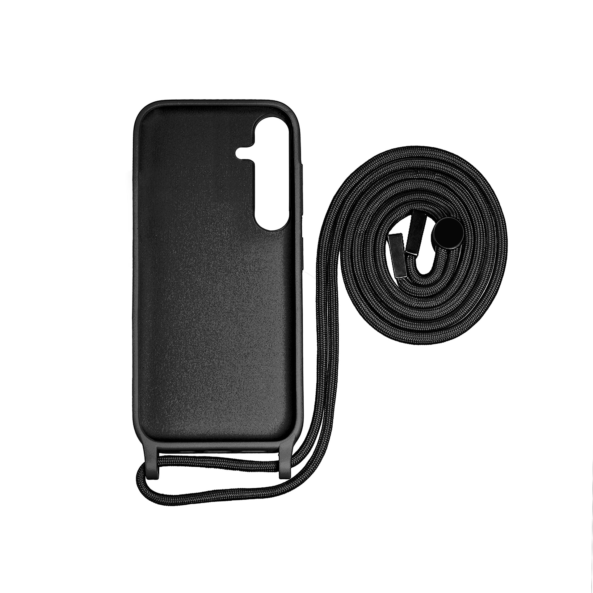 Rixus TPU Necklace Cord Cover For Samsung Galaxy S24 Plus Black