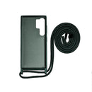 Rixus TPU Necklace Cord Cover For Samsung Galaxy S24 Ultra Dark Green