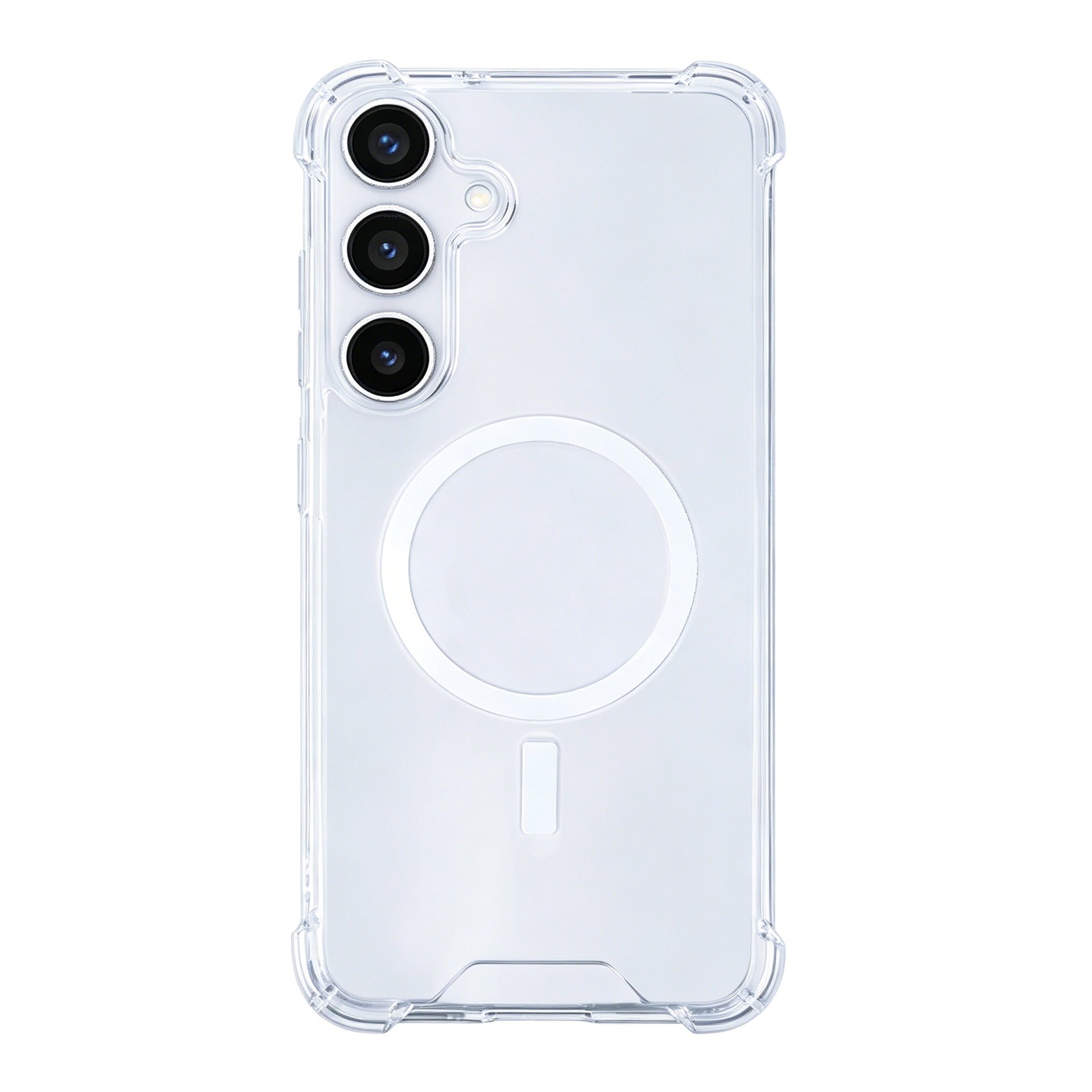Rixus Anti-Burst Case With MagSafe Compatible For Samsung Galaxy S24, S25 Transparent