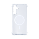 Rixus Anti-Burst Case With MagSafe For Samsung Galaxy S24 Plus, S25 Plus Transparent