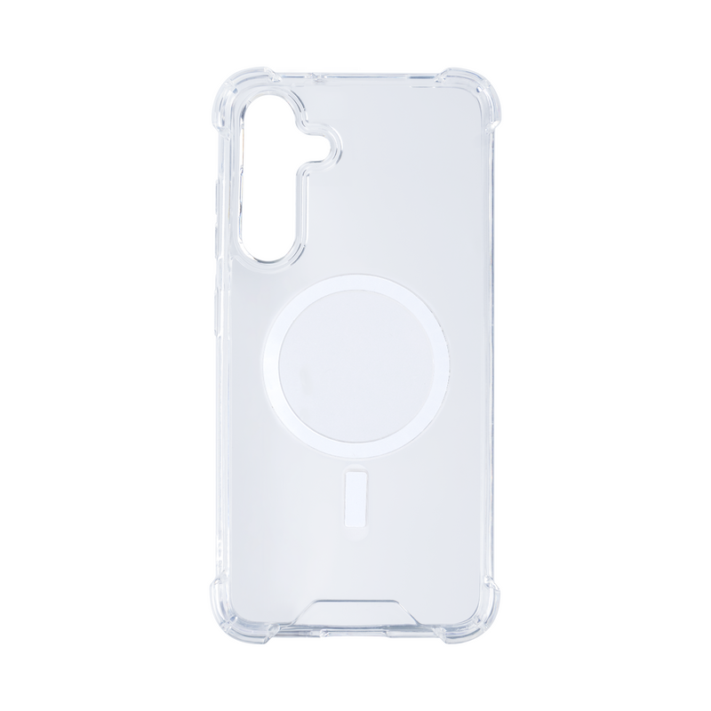 Rixus Anti-Burst Case With MagSafe For Samsung Galaxy S24 Plus, S25 Plus Transparent