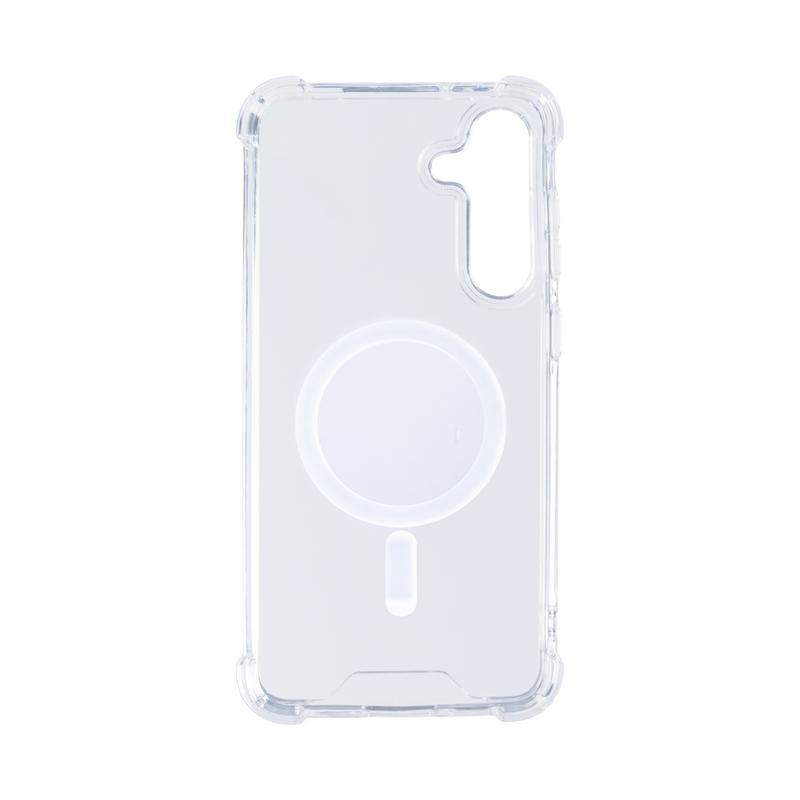 Rixus Anti-Burst Case With MagSafe For Samsung Galaxy S24 Plus, S25 Plus Transparent