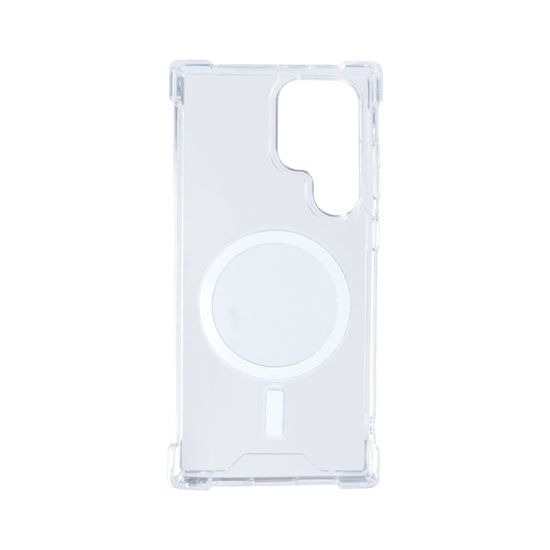 Rixus Anti-Burst Case With MagSafe For Samsung Galaxy S24 Ultra Transparent
