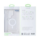 Rixus Anti-Burst Case With MagSafe Compatible For Samsung Galaxy S24 Ultra Transparent