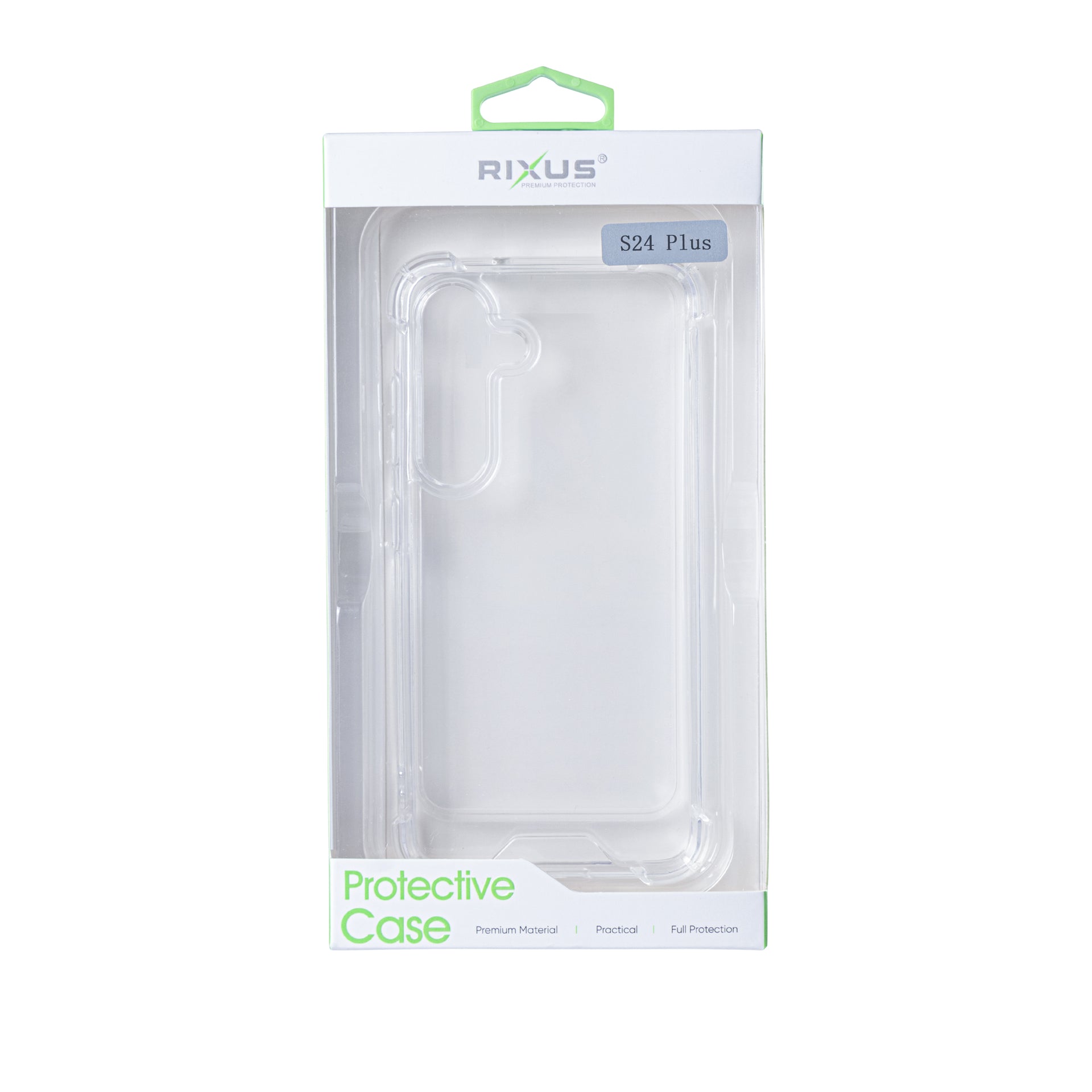 Rixus Anti-Burst Case For Samsung Galaxy S24 Plus, S25 Plus Transparent